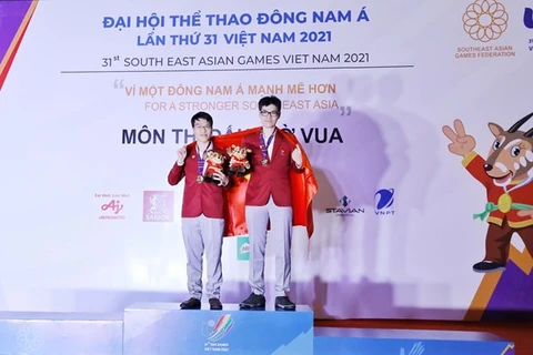 SEA Games 31: l'équipe d'échecs du Vietnam remporte au total sept médailles d'or