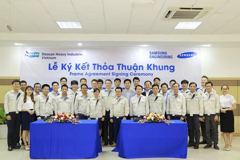 Doosan Vina déploie la première commande signée avec Samsung Engineering 