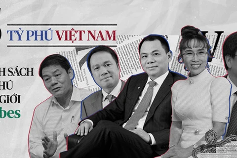 Cinq Vietnamiens parmi les plus riches du monde, selon le classement de Forbes en 2019