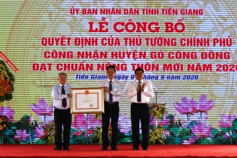 Premier district répondant aux normes de la Nouvelle Ruralité à Tien Giang