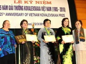 Le Vietnam célèbre les 25 ans du prix Kovalevskaïa