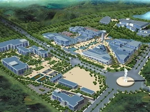 Le modèle de conception du Centre aérospatial du Vietnam à Hoa Lac. (Source: Internet)