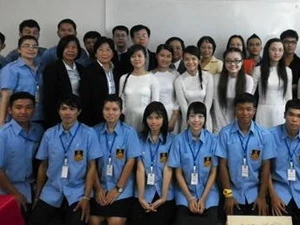 Les délégations de jeunes vietnamiens et thaïlandaises (Source: AVI)
