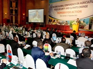 La réunion préparatoire de la 2e Conférence mondiale de l'agriculture, de la sécurité alimentaire et du changement climatique (AFC) (Photo: Dinh Hue/AVI)
