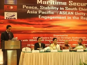 Conférence internationale sur la Mer Orientale à Jakarta. (Photo: Anh Ngọc/Vietnam+)