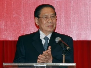 Le président laotien Choummaly Sayasone (Photo: Nguyen Khang/AVI) 