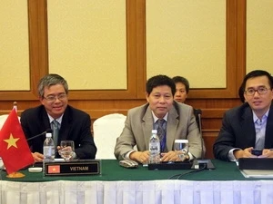 Le vice-ministre des Affaires étrangères (AE) Pham Quang Vinh au forum. (Photo: Vietnam+)