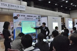 La Foire des emplois pour les étudiants vietnamiens au Japon. Source: VNA