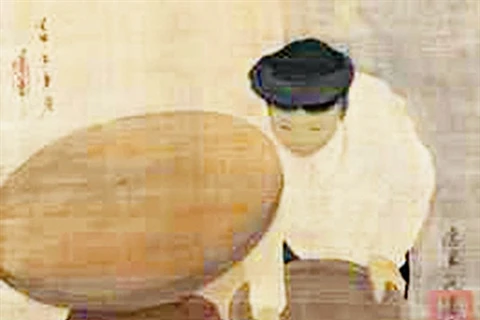 L'œuvre "La marchande de riz" du peintre Nguyên Phan Chanh. Photo : Archives