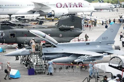 Des avions de combat et de transport militaire de Singapour. Photo : AFP