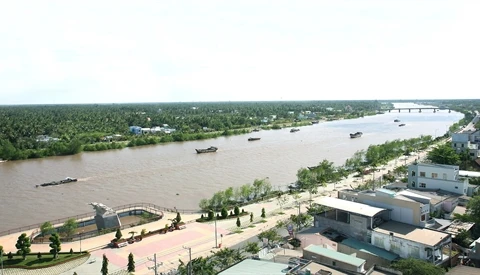 Une vue panoramique de la province de Bên Tre. Photo : VNA