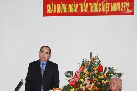 Le président du CC du Front de la Patrie du Vietnam, Nguyên Thiên Nhân. Source: VNA