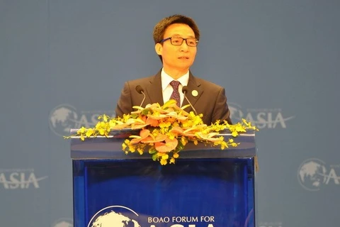 Le vice-Premier ministre vietnamien Vu Duc Dam lors de la cérémonie d'ouverture de la conférence annuelle du Forum de Boao pour l'Asie (BFA). (Source: VNA) 