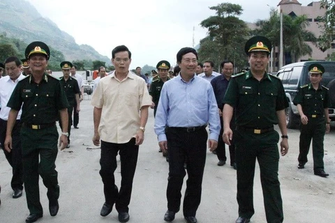 Le vice-Premier ministre Pham Binh Minh visite Ha Giang. Source: VNA