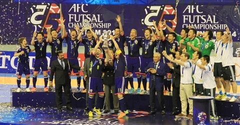 Le Japon remporte la Coupe de futsal d’Asie 2014. 