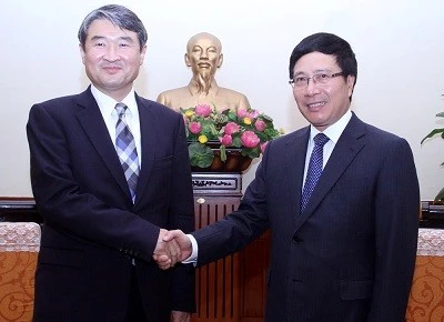 Pham Binh Minh reçoit le premier vice-ministre sud-coréen des AE Cho Tea-yong. Photo : VGP