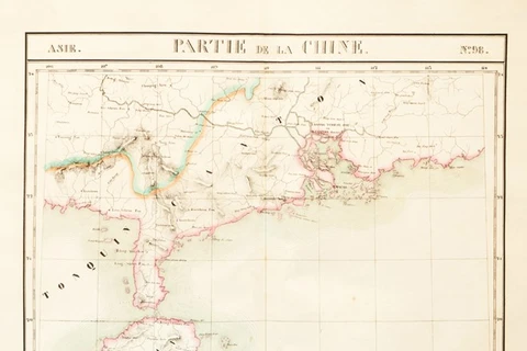 Toutes les cartes de la Chine d’avant le début du 20e siècle sont également compatibles avec les cartes occidentales qui ne dessinent pas l’extrême sud de la Chine au-delà de la 18ème latitude. Photo : VNA