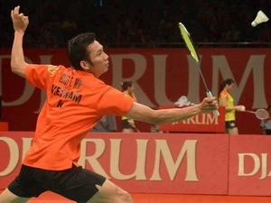 Le meilleur joueur vietnamien de badminton Nguyen Tien Minh. Source: VNA