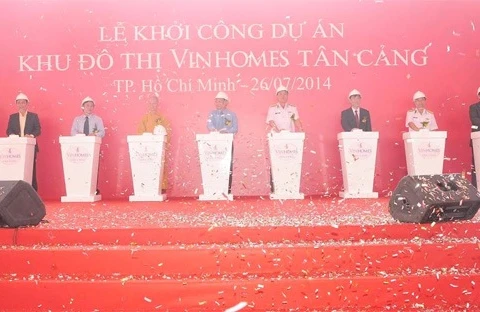 La cérémonie de mise en chantier du projet Vinhomes Tân Cang (Source: Internet)