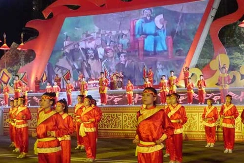 Cérémonie inaugurale du 5e festival international des arts martiaux du Vietnam 2014. Photo : internet