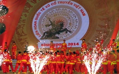 Clôture du festival international des arts martiaux traditionnels du Vietnam. Photo : Net