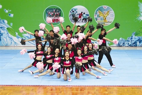 Le cheerleading est une discipline sportive faite de danses, d’acrobaties et de chants (Source: VNA)
