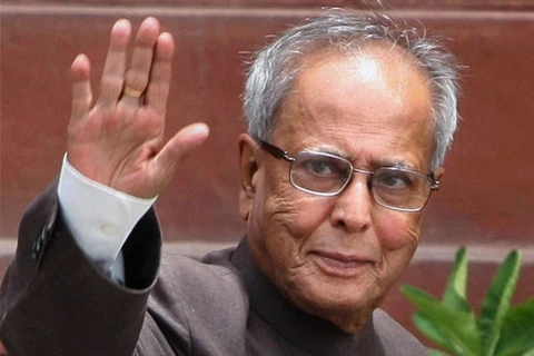 Le président indien Pranab Mukherjee. (Source : VNA)