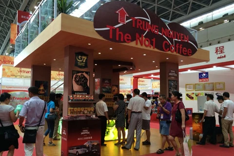 Stand du café Trung Nguyên à la CAEXPO en Chine. Photo : internet