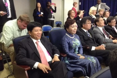 La ministre vietnamienne de la Santé Nguyen Thi Kim Tien à la conférence mondiale de la sécurité de la santé (Source: VNA)