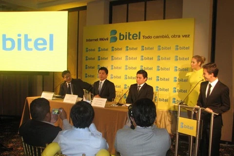 Cérémonie inaugurale du label commercial Bitel de Viettel sur le marché péruvien. Photo: pqs.pe 
