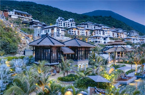Le complexe hôtelier Intercontinental Danang Sun Peninsula Resort, dans la ville balnéaire de Dà Nang (Centre). Photo : internet