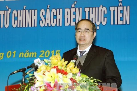 Le président du Front de la Patrie du Vietnam, Nguyen Thien Nhan. Source: VNA