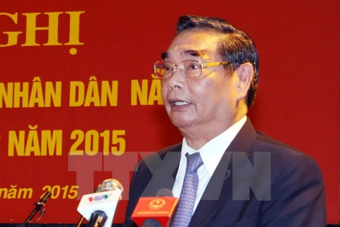 Le Hong Anh - membre du Bureau politique et permanent du Comité central du PCV. Photo: VNA