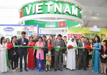 Stand du Vietnam à la foire Gulfood Dubai 2015.