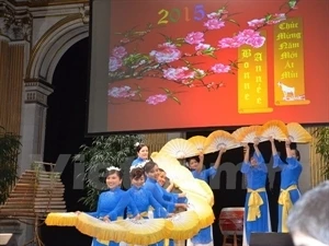 Célébrer le Têt de l'année de la Chèvre 2015 à Paris . Photo/VNA