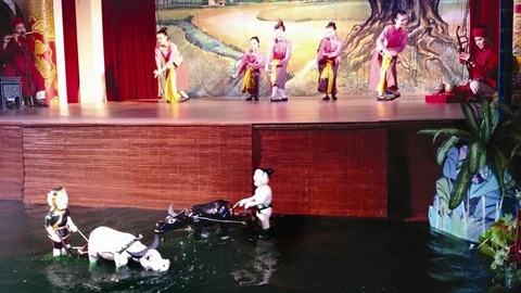 Un des spectacles du «Long Thanh folk show». 