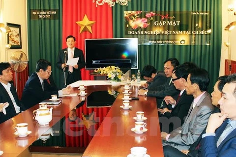 L'ambassadeur du Vietnam en R. tchèque, Truong Manh Son a suggéré la création d'un Centre de promotion du commerce Vietnam-République tchèque à Prague. Photo: VNA