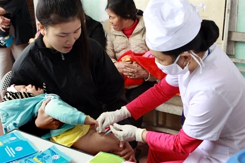 Jusqu’à maintenant, 10.000 enfants de 60 provinces et villes ont bénéficié du Rotavin-M1. Photo : VNA