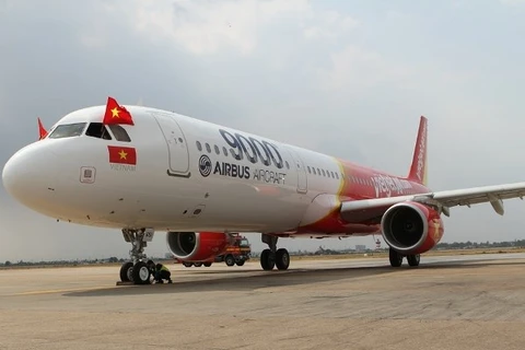 Le nouvel A321 au Vietnam. (Photo: VietJet)
