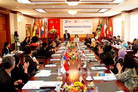La conférence annuelle des cadres principaux du Réseau des Universités de l’ASEAN à Hanoi. Photo: VNA
