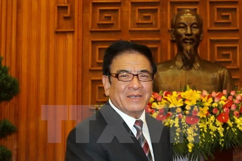 Le vice-président de l'Association d'amitié Chine-Vietnam et ancien ambassadeur de Chine au Vietnam, Qi Jianguo. Photo: VNA