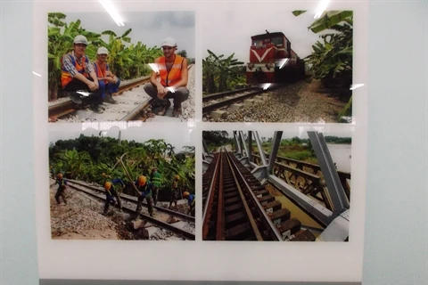 Une œuvre exposée par l'AFD à Vinh Phuc (Nord). Source: VNA