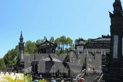 Le mausolée Khai Dinh. Photo : VNA