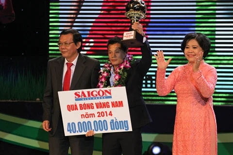 Thanh Luong, Ballon d’Or du Vietnam 2014. Source: VNA