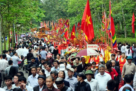 Le fête du temple des rois Hung. Source: Internet