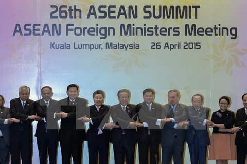 La conférence des ministres des Affaires étrangères (AMM) le 26 avril à Kuala Lumpur. Photo : AFP/VNA