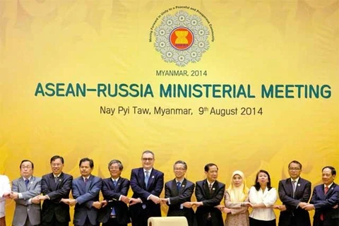 Une conférence de ministres des Affaires étrangères ASEAN-Russie au Myanmar en 2014. (Source : VNA)