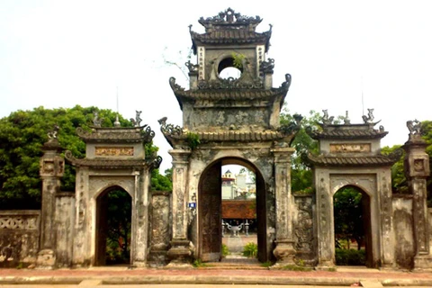 La pagode Chuong dans l'ancien centre de commerce international du Nord, Pho Hien. (Source : VNA)