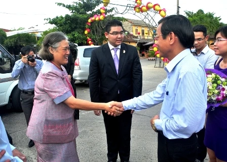 La princesse thaïlandaise en visite de travail à Quang Nam 