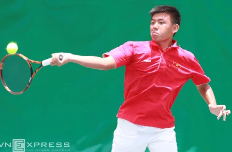 Le tennisman junior vietnamien Ly Hoang Nam. 